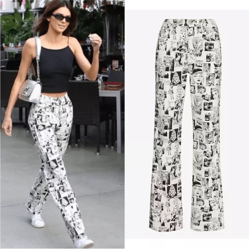 Reformation Newsprint Comic Book
High Rise Straight Leg Jeans 23 NEW - Picture 13 of 15